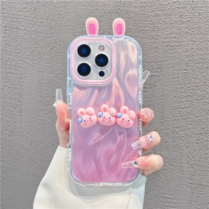 

Sfumato Pink for Apple 16 Feather Yarn Cream Phone Case for IPhone 15 Promax Cartoon 14/13 Personality For Apple X