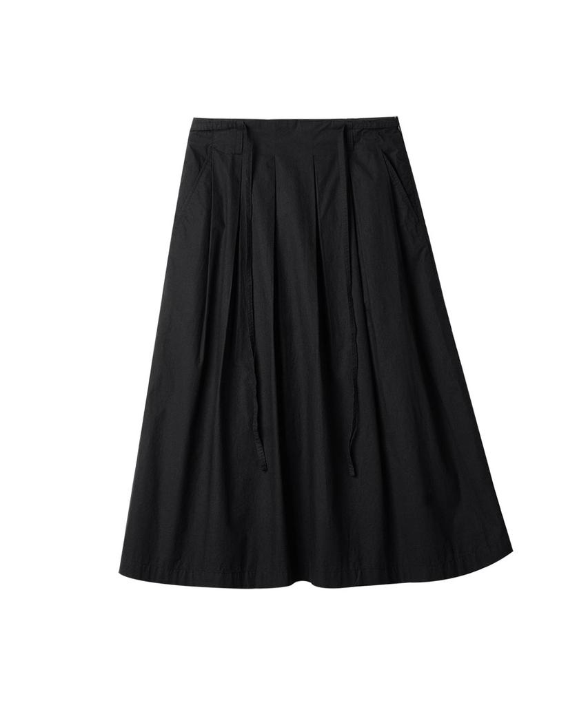 Leopeusaideuhwaiteulabel Serene Pleated Skirt Crow