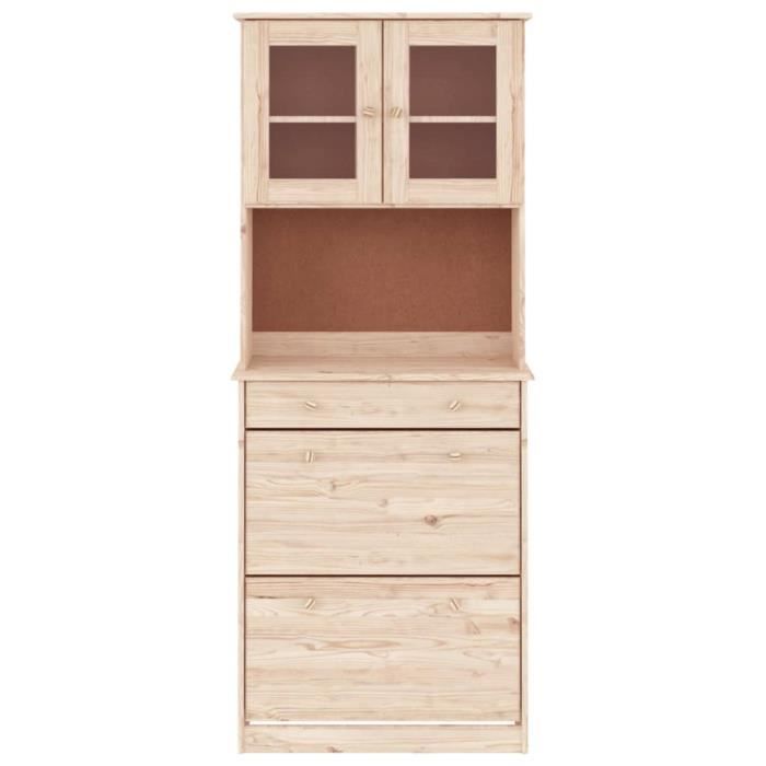 VidaXL Buffet ALTA 77x35x188 cm bois massif de pin 3187777