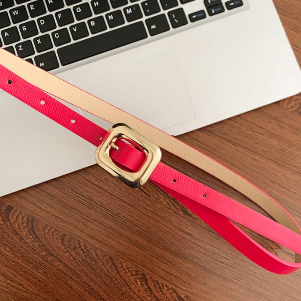 Designer Women's Belt PU Leather Dress Jeans Belt Korean Y2k Waist Belt  Streetwear