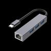 USB 3.0 Hub with Gigabit RJ45 Ethernet and 100Mbps Network Card