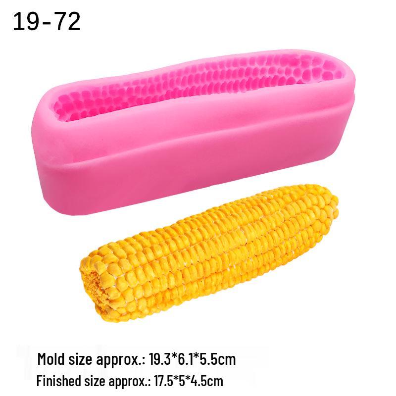 Large & Small Corn Bitter Gourd Epoxy Mousse Cake Mold for DIY Baking