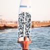Folha de Decking de EVA Camuflada Teak Prancha de Surf Barco Iate Tapete Antiderrapante Almofada de Carpete(Preto branco)