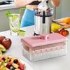 Ice C Ube Tray with Lid and Bin Square 56-cube Easy Release I Ce Cube Molds Kitchen Accessories Bar DIY Iced Drink Maker Tool