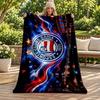 Esporte Clube Bahia Blanket Flannel Blanket Soft Cozy Plush Throw for Sofa Bed Lightweight Home Decoration Gifts for Christmas Various Holidays