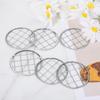 Metal Mason Jar Lid, 8 PCS Flower Jar Frog Lid ert Floral Arrangement Supplies Floral Organizer Lids ert with Square Grids Flower Arrangement Holder