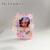 Acrylic Ins Photo Frame 3-Inch Small Card Photo Display Standing Sign Idol Card Picture Frame Card Holder Protective Case