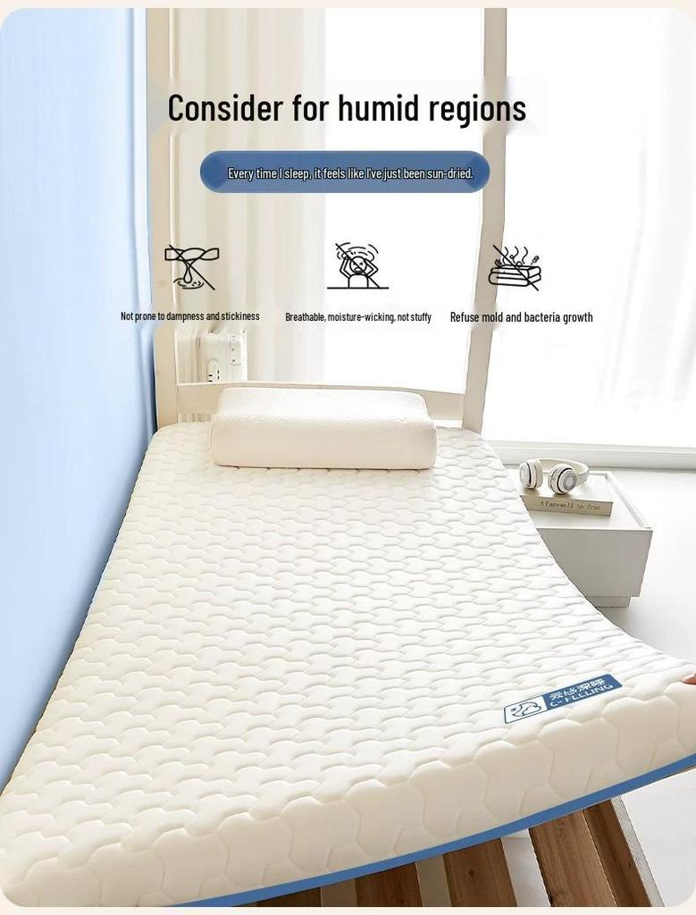 Soft Memory Foam Mattress Topper for Students - Single 90x190, Ideal for Dorms & Boarding