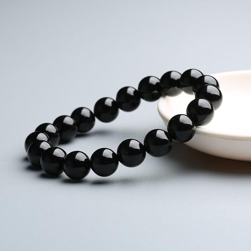 2026 Ximang Red Agate Bracelet Round Beads Chalcedony Black Ornament Scattered S2061316