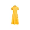 Polo SS23 Solid Color Button Tie Dress Women Dresses Yellow WMPODRSNFA20503-700
