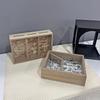 Detachable Wooden Money Saving Box with Three Compartments for Travel and Honeymoon, Wall-Mountable Storage Solution