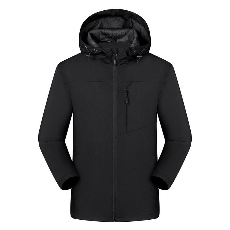 D21 Men's Hooded Windbreaker: Lightweight, Windproof, Waterproof Outdoor Sports Jacket for Spring & Autumn