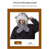 Cozy Penguin Hat & Scarf Set: Warm Fleece, Versatile Winter Wear