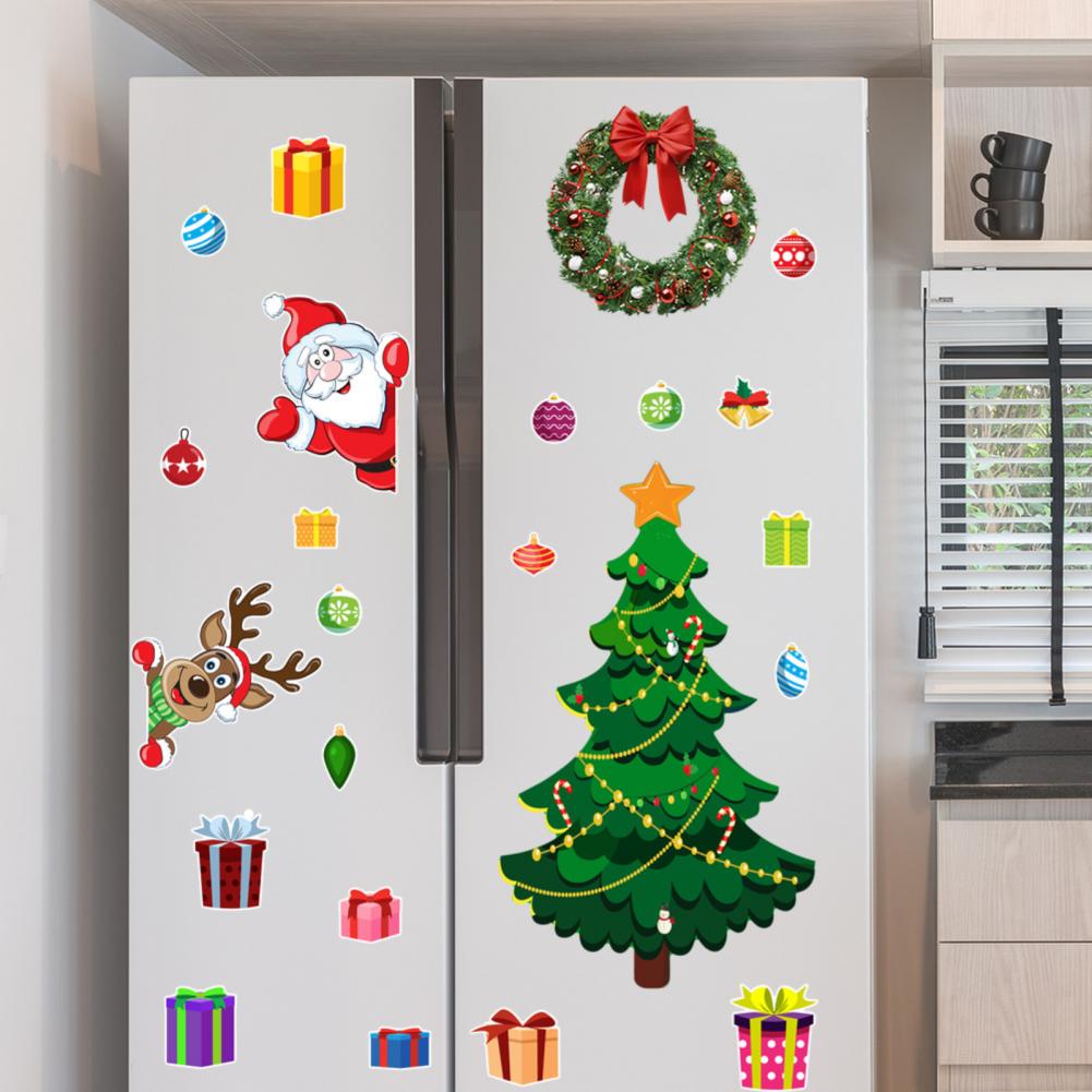 Weihnachtsmann Kühlschrankmagnet Garagentor Magnet Dekorationen Festliches Weihnachts-Kühlschrankmagnet-Set mit Weihnachtsmann für die Küche