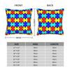 Simple Grid Autism Awareness Puzzle Pillow Case Square Pillow Cover For Sofa Home Decoration Cute Funny Pillowcases