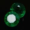 Natural Green Emerald Loose Gemstone 16.85 ct Round Cut Pair for Jewelry Making and Gem Collections