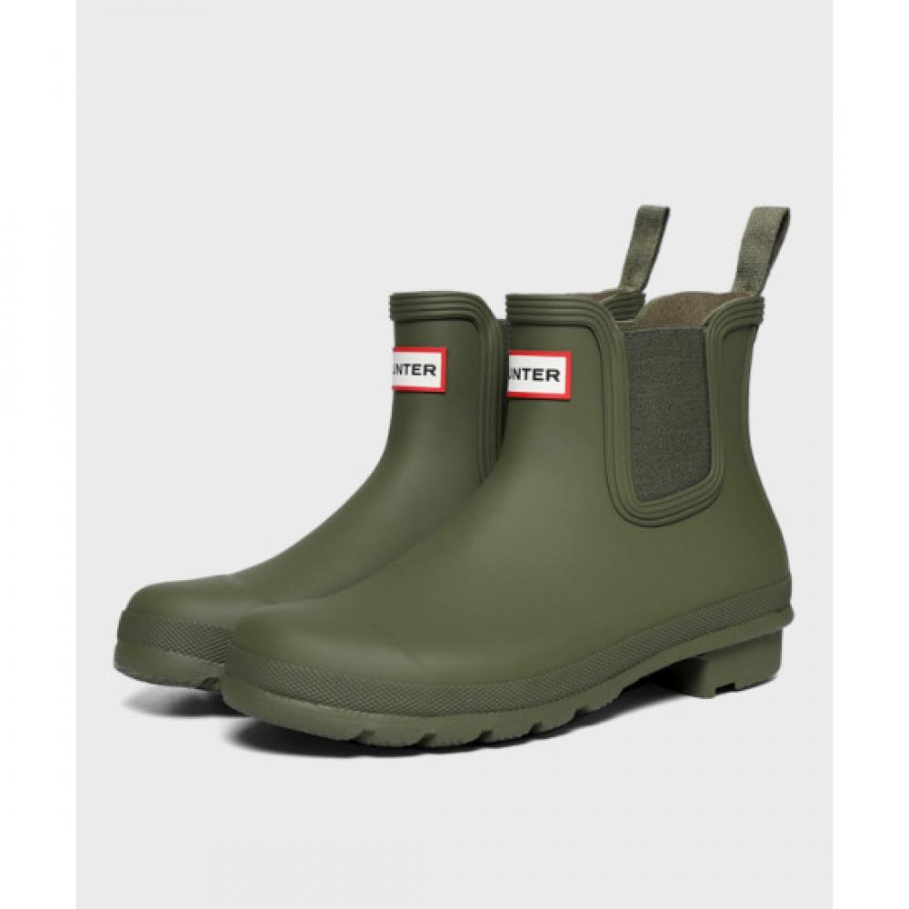 Hunter Original Chelsea Rain Boots Olive Wfs2078rma Ovl