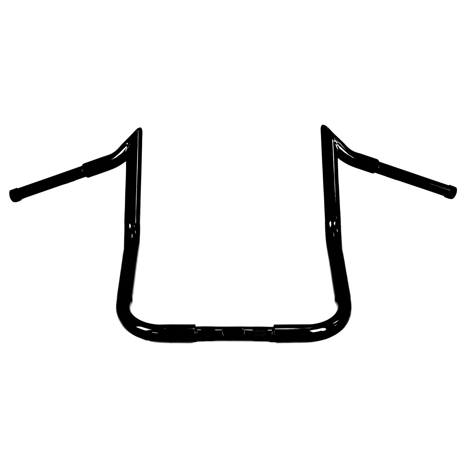 

16inch Meathook Monkey Bar Apes Ergonomic Grip Handlebars Ape Hangers Handlebars Compatible for Harley-Davidson Universal