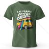 Surfer Sunrise Silhouette Printed Unisex Men Women T-Shirt Tees Tops 100% Cotton Ocean Wave Graphic Morning Ritual