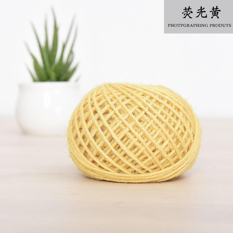 Handmade Hemp Rope, Multi-Colored Decorative Rope, Retro Woven Binding Rope Diy Photo Wall, The Wonder Of Colored Wool Ball Sails