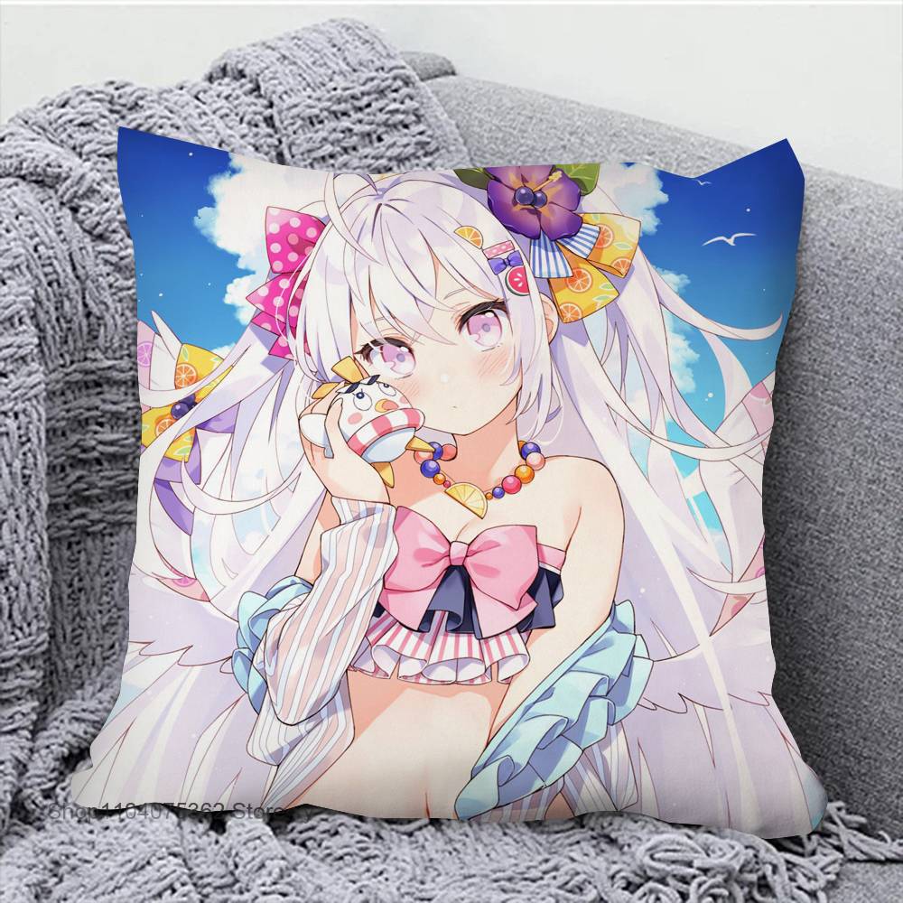 Blue Archive Shirasu Azusa Game Pillow Case Square Pillow Bedroom Sofa Leisure Comfort Cushion Car Living Room Home Decoration