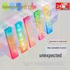 Mini Rainbow Gradient Palm Ruler: Creative Multifunctional Student Planner & Portable Stained Glass Ruler
