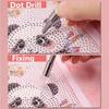 DIY Craft 5D Diamond Painting Pen Embroidery Multifunctional Rotating Glue Point Pen Refillable Wax Ergonomic Grip