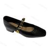Pumps Shallow Square Toe Chunky Heels Medium Heel Mary Jane Shoes Fashion Comfortable Elegant High Heels Women's Shoes
