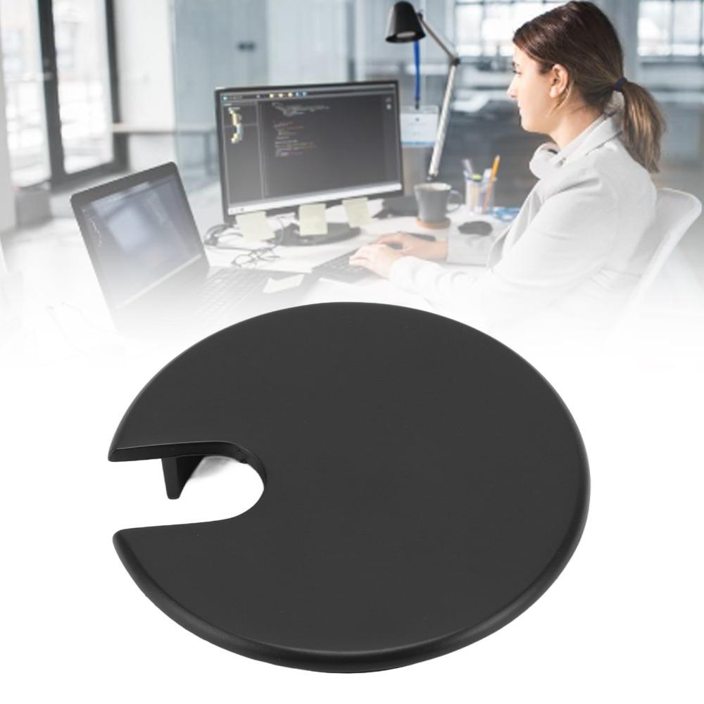 2 Stück Runde Schreibtischtülle Zinklegierung Schreibtisch-Kabeltülle Langlebige Kabeldurchführung Abdeckung Büro Schreibtisch