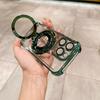 Space case Magnetic suction bracket is suitable for iPhone17 mobile phone case electroplating four corners anti-drop Apple 16 all-inclusive protective
