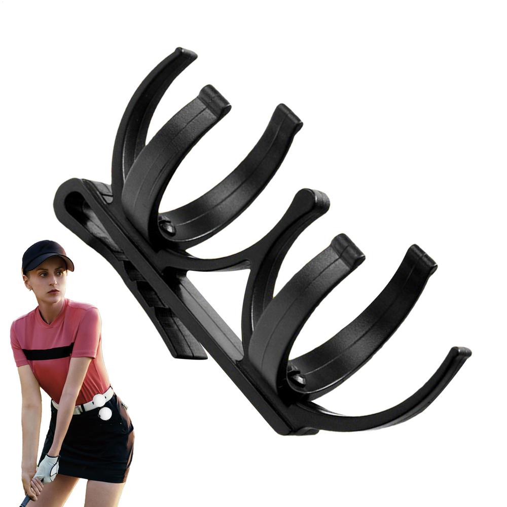 Golf Ball Holder Belt Clip Golf Ball Holder Belt With Clamp Rotatable Games Organizer Accessories For Travel Play Outdoor