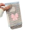Glitter IMD pink bow for iPhone11 Apple 11ProMax mobile phone case 11/11 European and American Epoxy