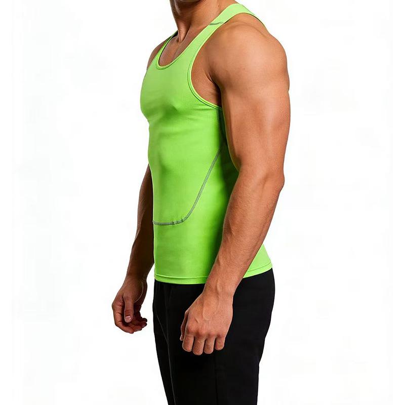 Men's Breathable Quick-Dry Slim Fit Sports Vest for Running, Training, and Basketball