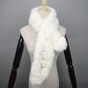 2026 New Arrival Winter Real Rabbit Fur Scarf Women Long Warm Genuine Rabbit Fur Scarves Female Knit Fluffy Pompoms Fur Scarves