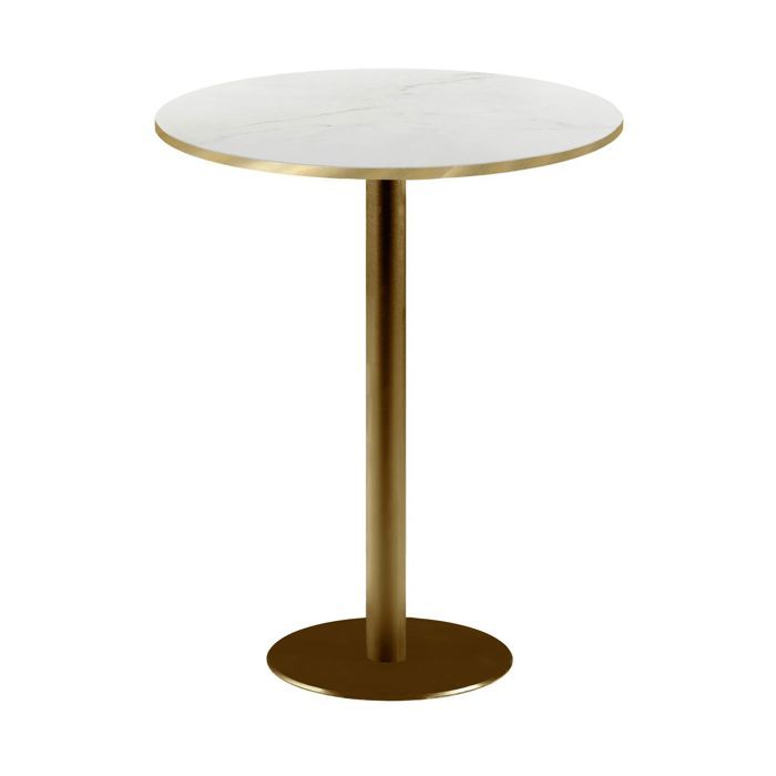 Mange-debout rond Ø 60 cm Rome bistrot marbre translucide
