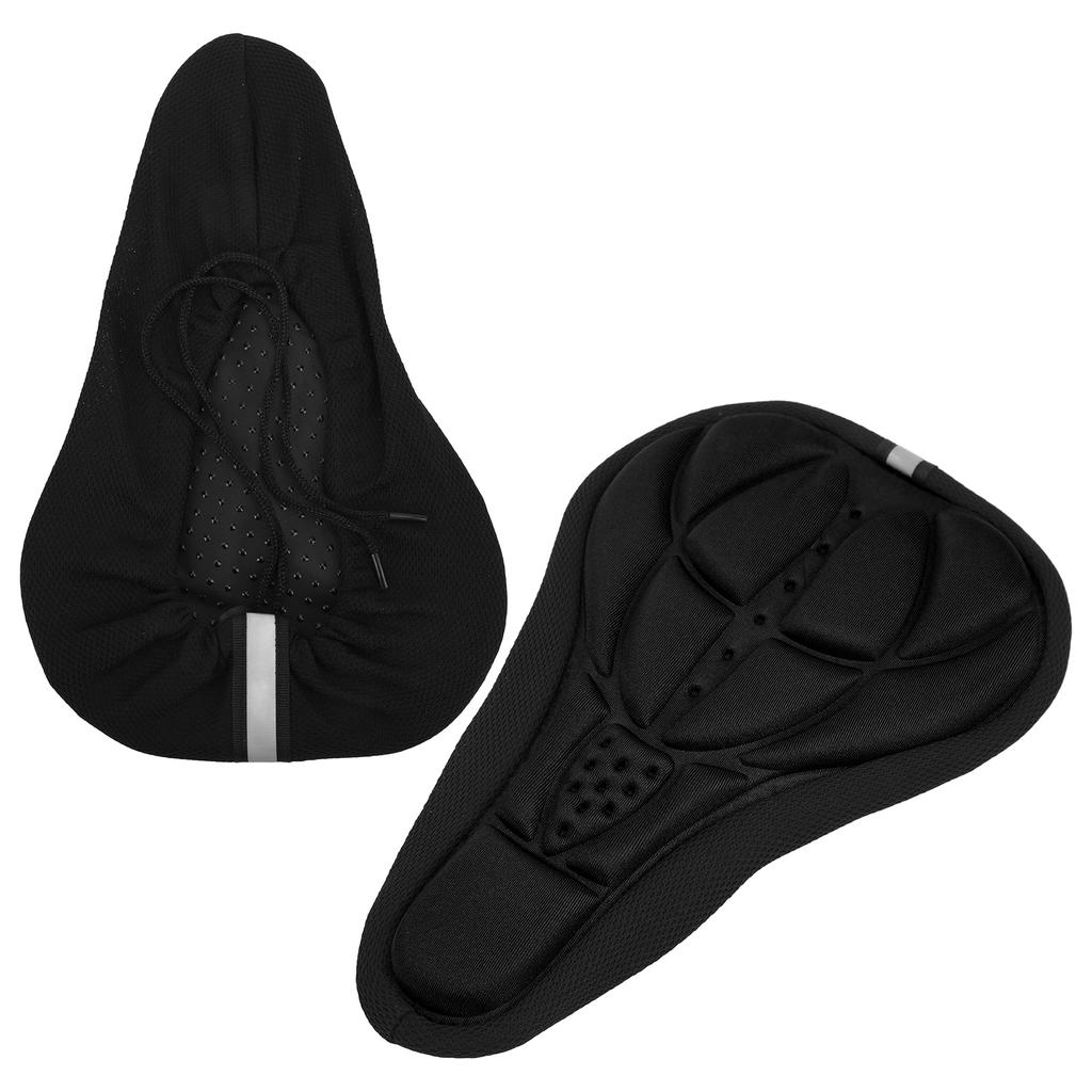 Bike Seat Cover Soft Breathable   Sponge Easy Installation Comfortable Concavo Convex Design Bike Seat Cushion