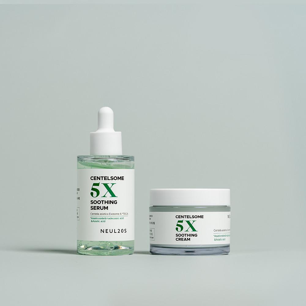 

Neul 20s Centelsome Five X Soothing Serum + Cream