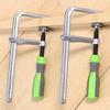 Adjustable Guide Rail Clamps with Plastic Handle Screw Action Arm Clamp for Woodworking Table Track Sawing Rails