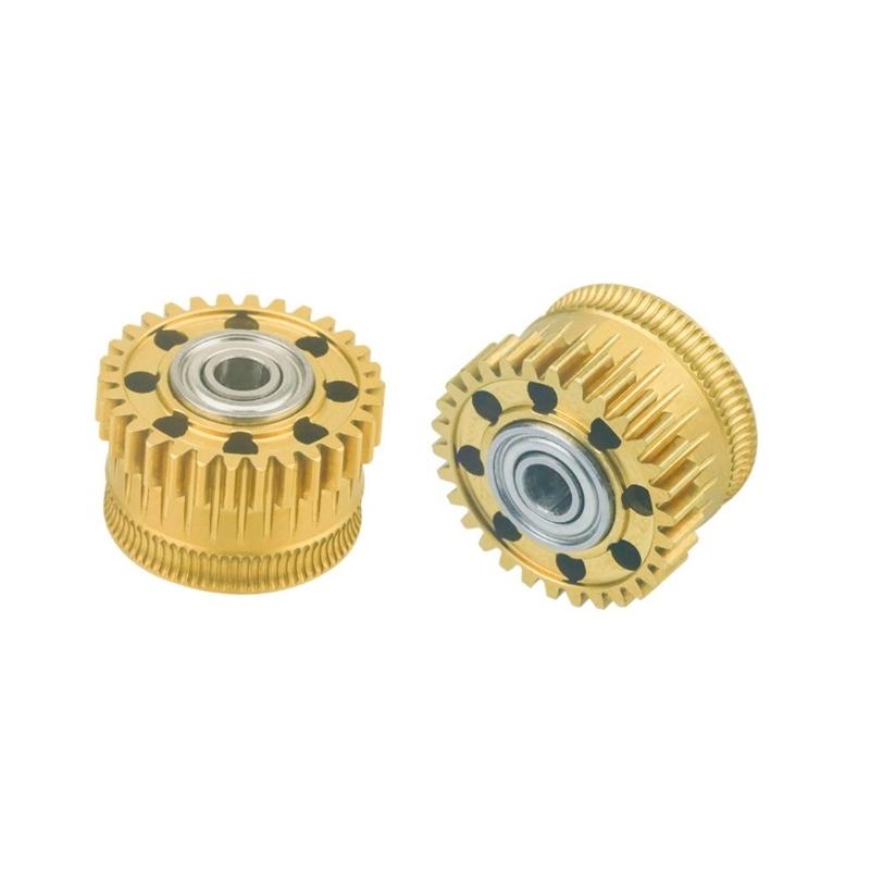 High Precisions 3D Printer Gear Set for K2 Plus Smooth Operation Metal Construction Reduces Printing Failures