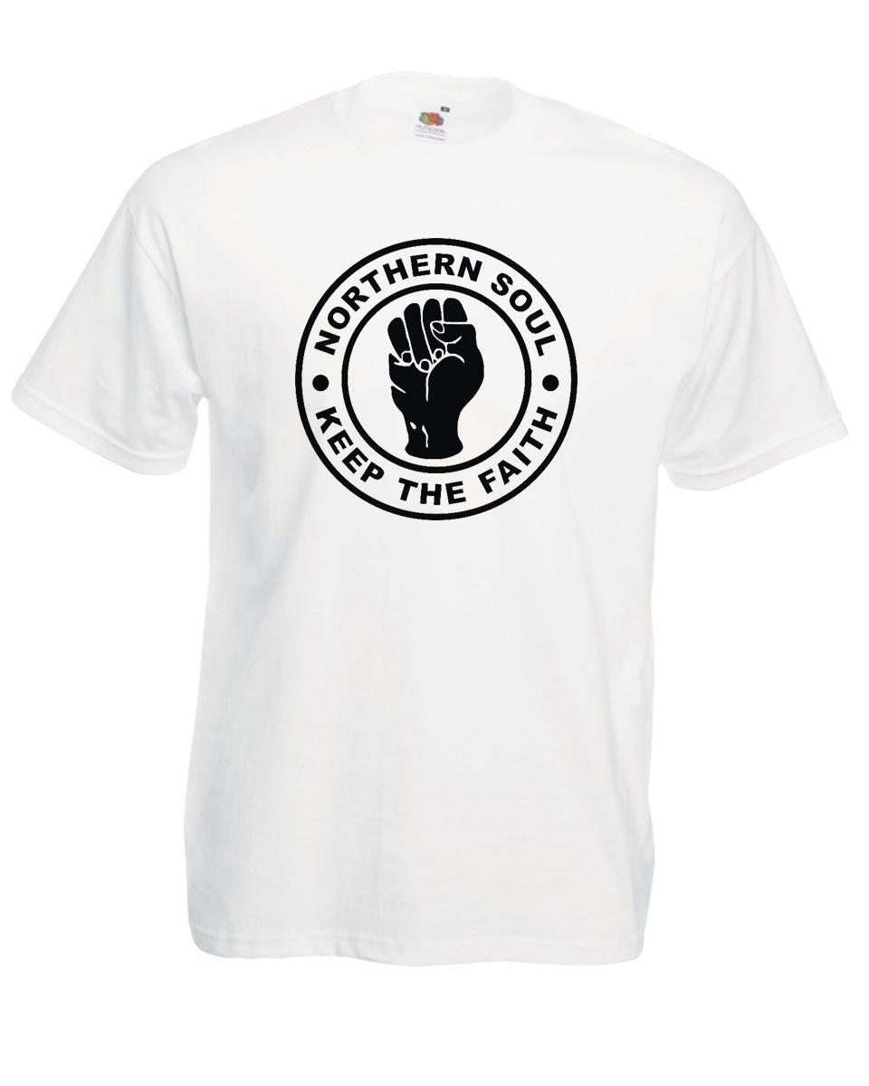 Adults Northern Soul Keep The Faith 1960s Music Unisex White TShirt 2XL