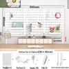 Desktop DIY Pegboard: Large Accessory Holder for Office or Home Desk, Clamp-Standing Storage, Hanging Rack, Countertop Decoration Display.