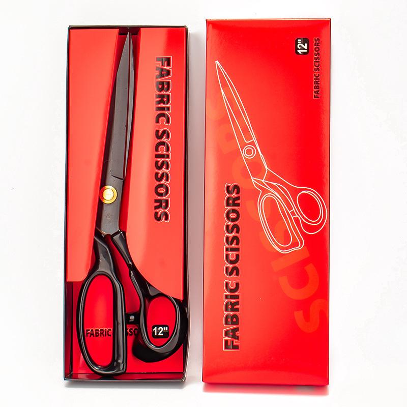 Tailor scissors Multi-size black tailor scissors Stainless steel fabric scissors, tailor scissors