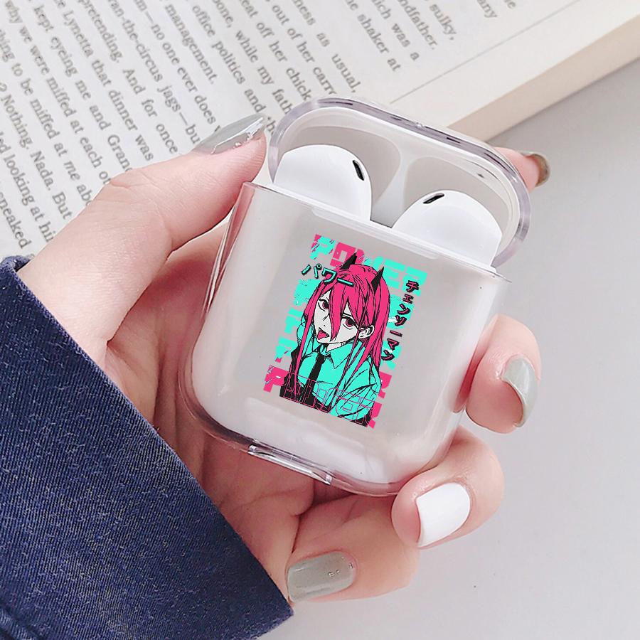Anime Denji Chainsaw Man Soft Protector Cover Box für Apple Airpods 1 2 3 Pro Transparente Pochita Makima AirPods Hülle