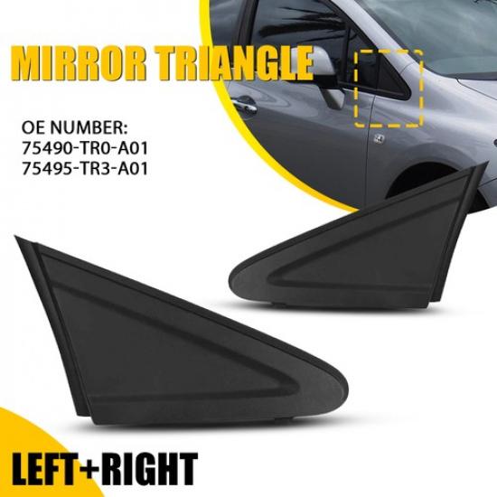 Left Mirror Right Corner Molding Pillar Fender Trim For Honda Civic 2012-2015