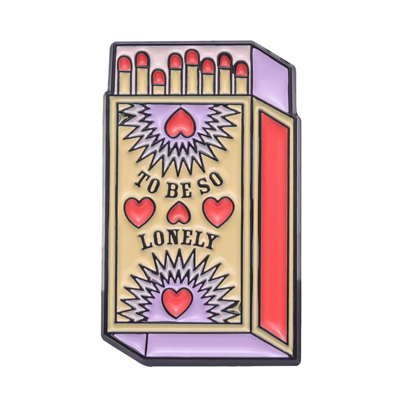 Colorful Cartoon Letter Brooch Vintage Telephone Design Creative Metal Badge For Unique Style