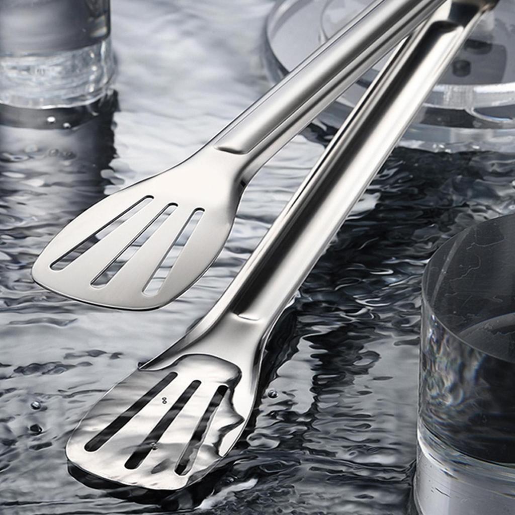 Stainless Steel Food Tongs Frying Grilling Steak Clips Bread Serving Buffet Clip Food Grade Cooking Tools Non-Slip Kitchen Tool