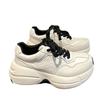 Leather platform dad shoes women's autumn and winter new retro versatile light feet small casual sports white shoes