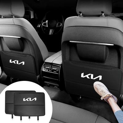 ESLJ4 Car Anti-Kick Mats Car Interior Seat Back Protector Cover For KN Sportage GT Rio Ceed Picanto Cadenza Sedona Sorento SELTOS