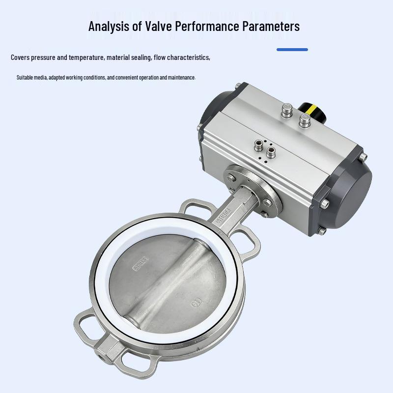 Corrosion-Resistant Stainless Steel Pneumatic Butterfly Valve with PTFE Seal for Acid and Alkali Resistance