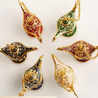Classical Style Aladdin Magic Lamp Decoration Temperament Retro Pattern Wishing Lamp Decoration Crafts